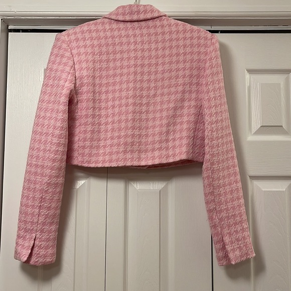 Zara Cropped Pink Blazer - Picture 4 of 4